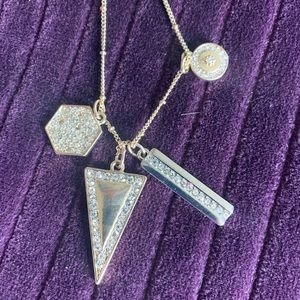 White House Black Market Long Gold Necklace